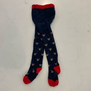 Mini Boden reindeer tights, size 2-3y